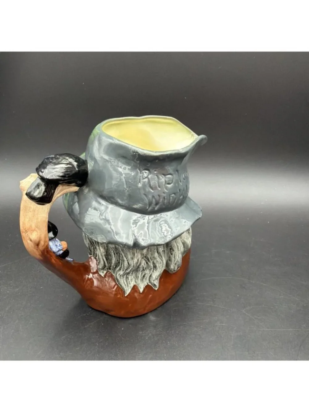 VTG Royal Doulton Large 6.5” Toby Jug Rip Van Winkle Character D6438 EUC c. 1954
